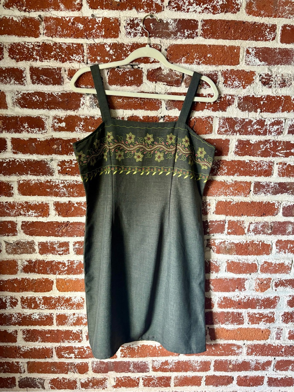 90s / Y2K Vintage No Boundaries Olive Green Dress